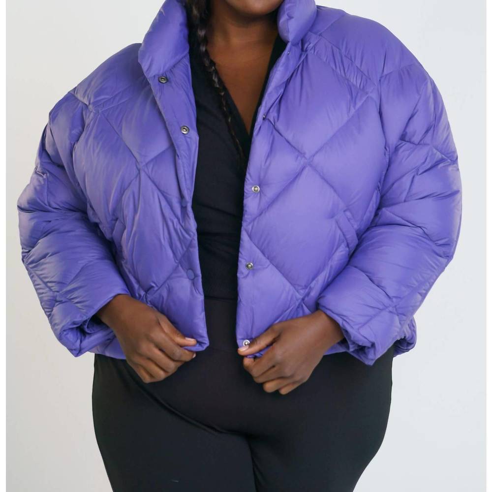 NEW PSOPHIA puffer funnel neck jacket - plus in blue bonnet